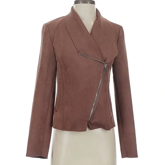 T Tahari Brown Asymmetrical Blazer - Picture 1 of 5
